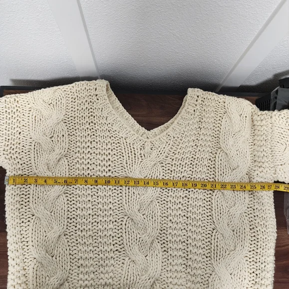 Hoity Toity Boutique Cream Chunky Knit Oversized Sweater - Picture 7 of 10